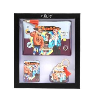 Nicole Lee Pop Generation Cosmetic Bag Set - Purple and Blue